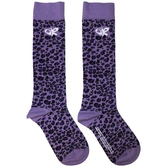 Olivia Rodrigo Unisex Adult Leopard Print Ankle Socks / Purple - Picture 1 of 2
